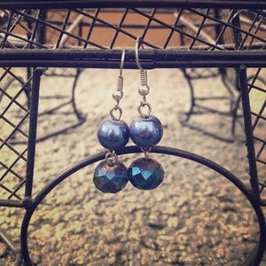 Blue Dangle Earrings
